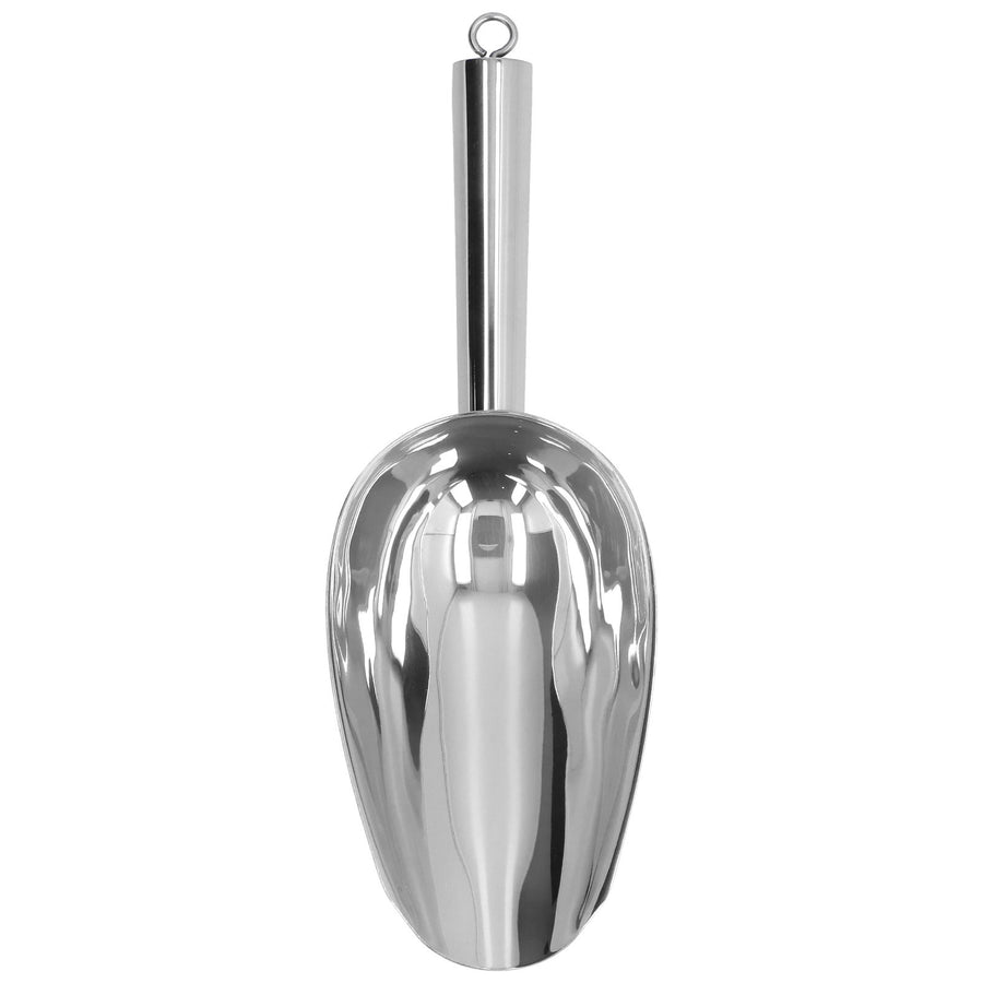 Ice Scooper Stainless Steel U Shaped Sturdy Food Grade Ice Bucket Scoop for Home Hotel Restaurant Stainless Steel Color