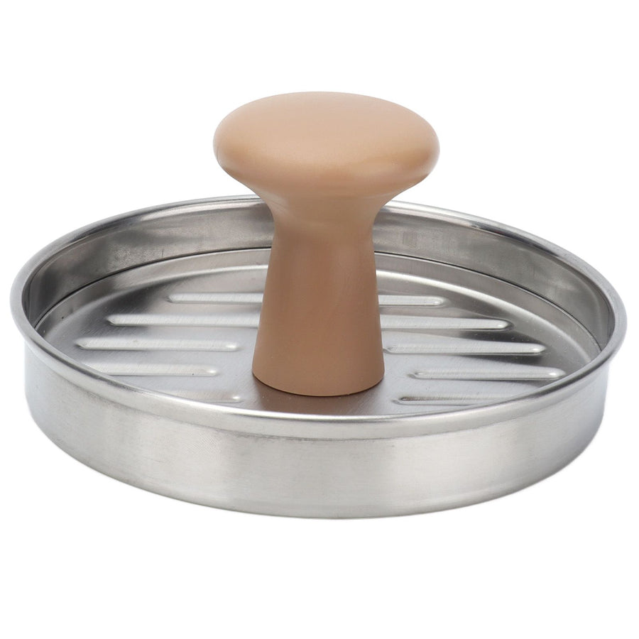 Hamburger Meat Press Stainless Steel Burger Making Tool with Plastic Handle Patty Maker Mold