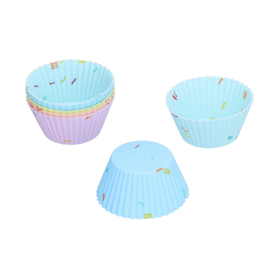 20Pcs Silicone Cupcake Mold Non Stick Reusable Baking Molds for Muffin Biscuits Cheese Cake PastriesRound