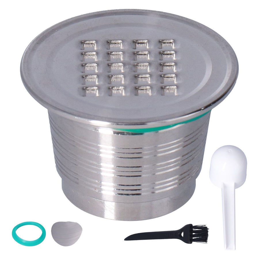 50mL Coffee Capsule Filter Stainless Steel Reusable Coffee Capsule Cup Coffee Machine Accessories for NespressoSquare Hole