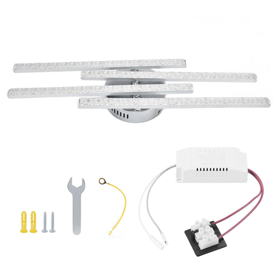 4-Strip Ceiling Light Nordic Modern LED Ceiling Lamp Home Office Coffee Shop Decoration AC85-265VWhite Light
