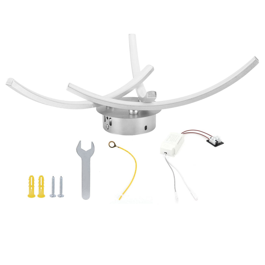 18W 105LED Ceiling Light Arc Ceiling Lamp for Living Room Bedroom Decor AC85‑265V Warm Light