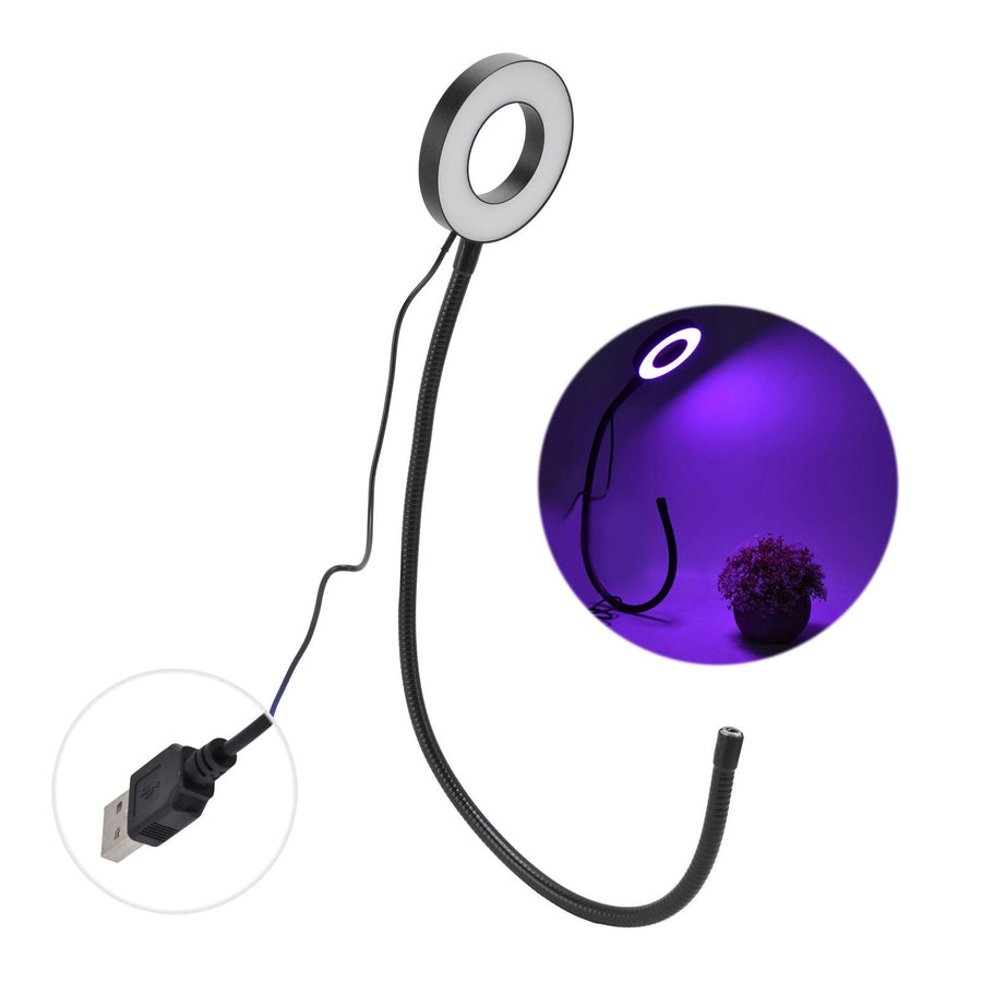 LED Plant Growth Light Full Spectrum Adjustable USB Powered Growth Lamp for Indoor 5V