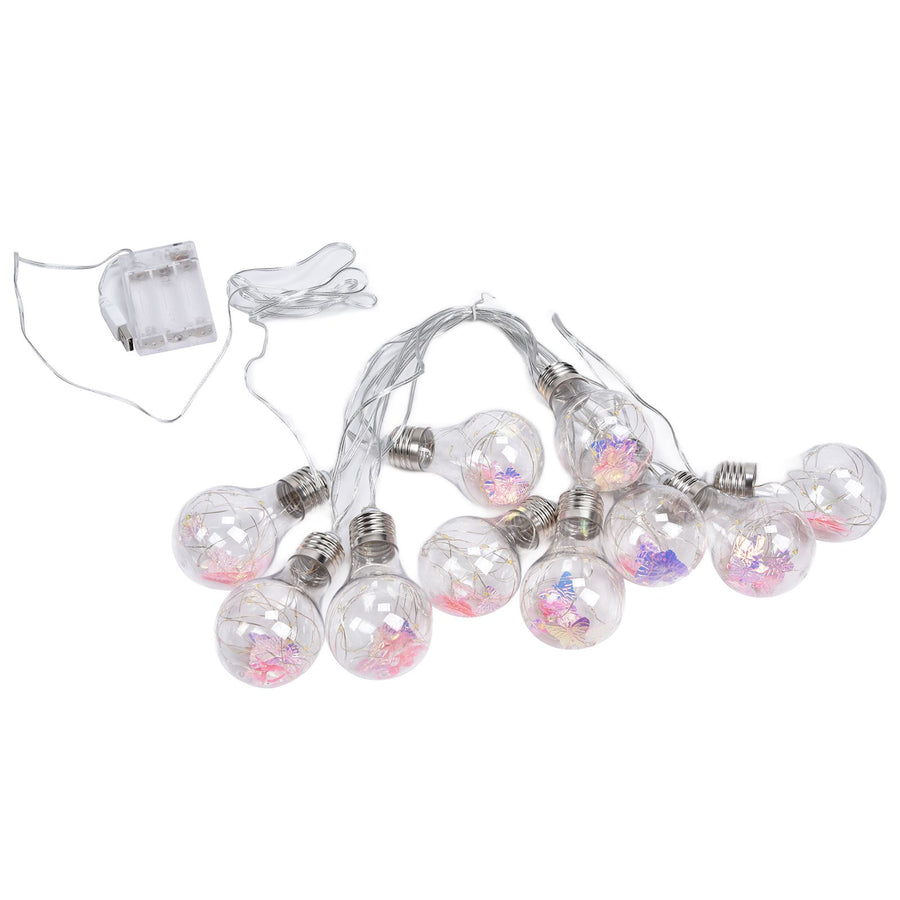 Butterfly Bulb Light String IP45 Waterproof 100LEDs Copper Wire Lamp String for Home Party Holiday Children's Bedroom