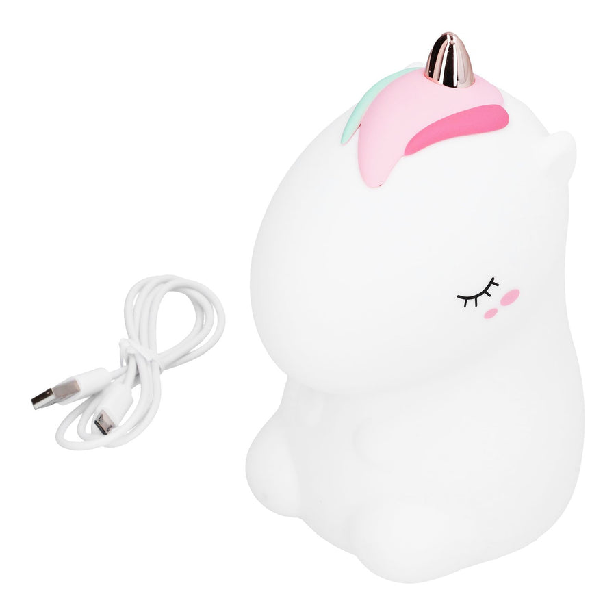 LED Animal Night Light USB Charging Silicone Cute Color Changing Lamp for Bedroom Home
