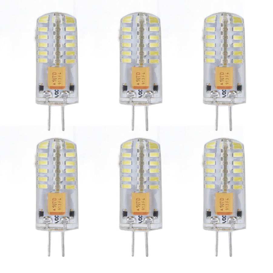 6Pcs LED Bulb Easy Install Light Transmission Uniform Light Output Color Bulb for Party Home 12VPure White