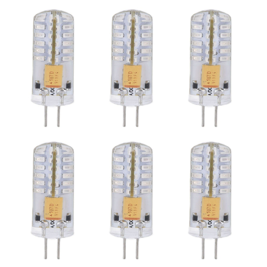 6Pcs LED Bulb Easy Install Light Transmission Uniform Light Output Color Bulb for Party Home 12VBlue