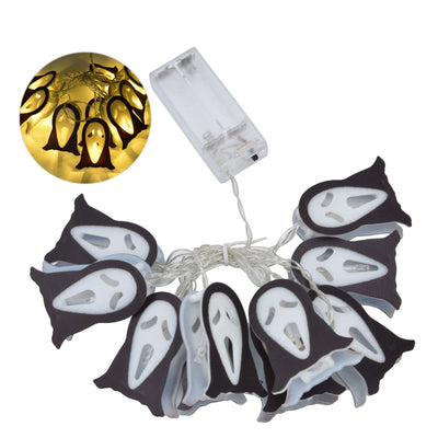 Halloween Ghosts String Lights 10LED String Light for Outdoor Indoor Holiday Decoration Battery Operated