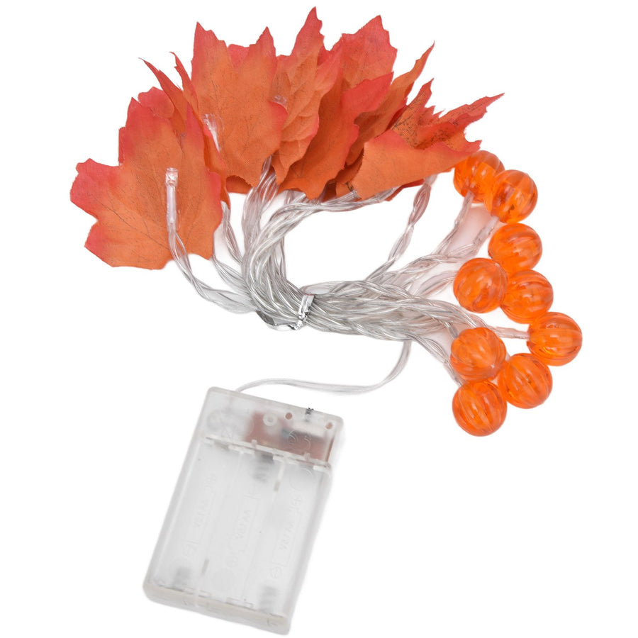Maple Leaf String Light with Constant Light Flashing Dual Modes Indoor Outdoor Holiday Party Decors(3 m 9.8ft 20LED )