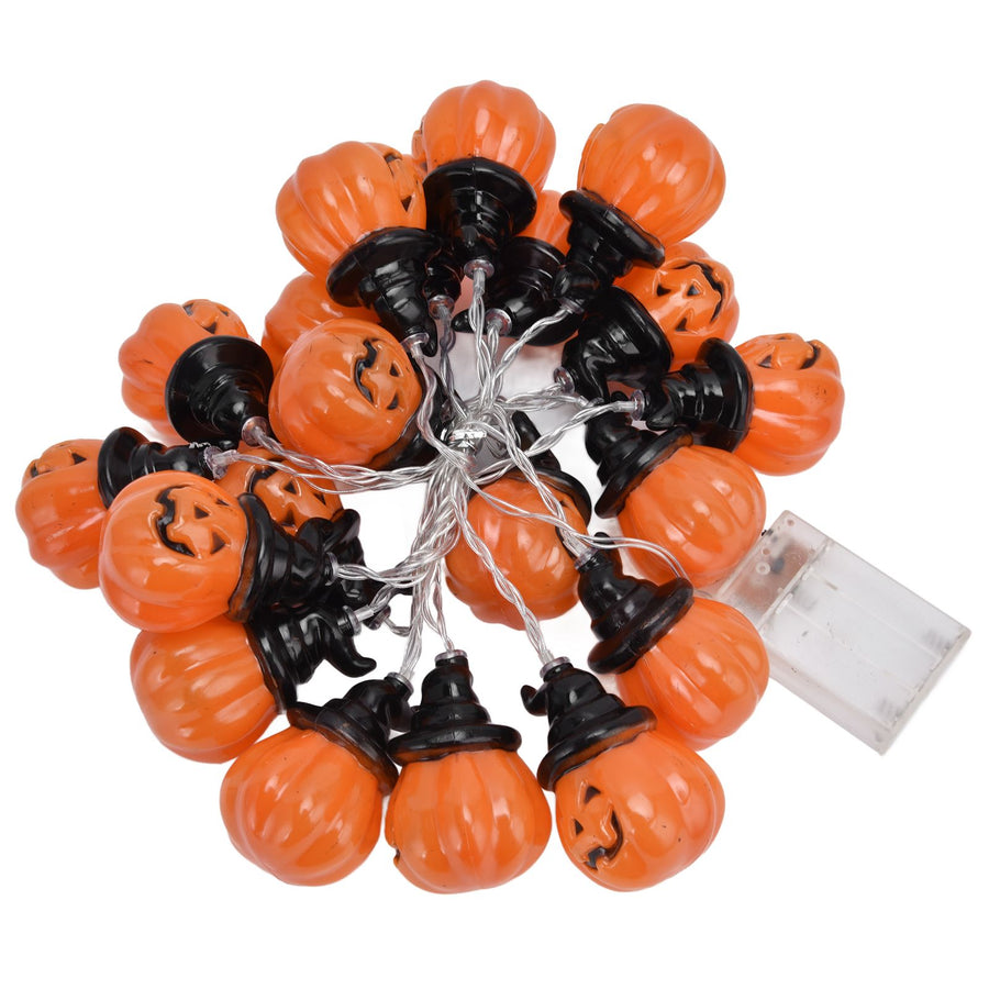 20LED Pumpkin String Light 3 Meters Dual Mode Decorative Light for Festival Home Halloween