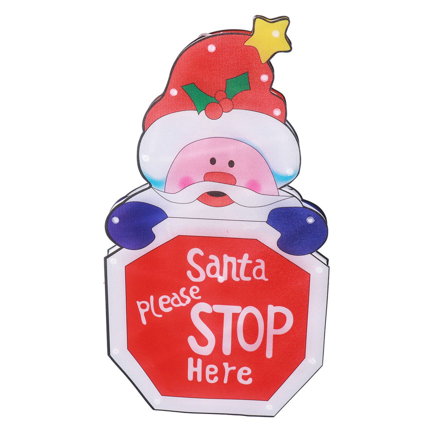 LED Christmas Decoration Light Santa Claus Lighted Window Decoration Battery Powered with Suction Cup for Christmas Decoration