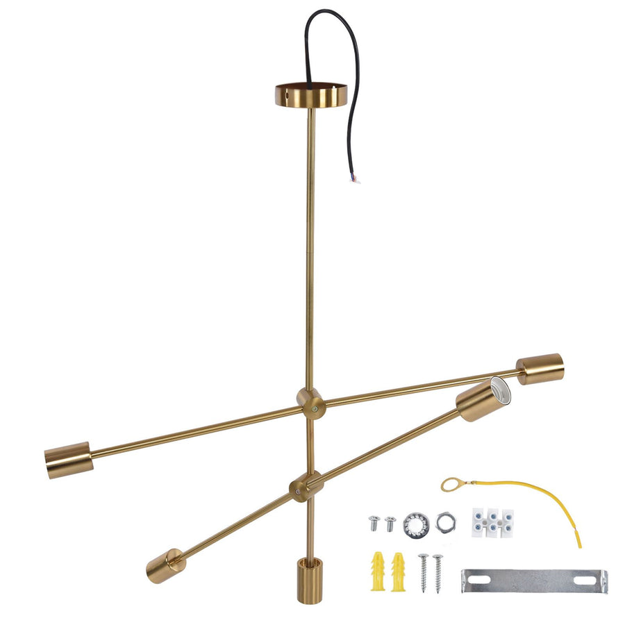 Modern Chandelier Unique Appearance Elegant Design Stable Firm Geometric Line Chandelier 110‑220V