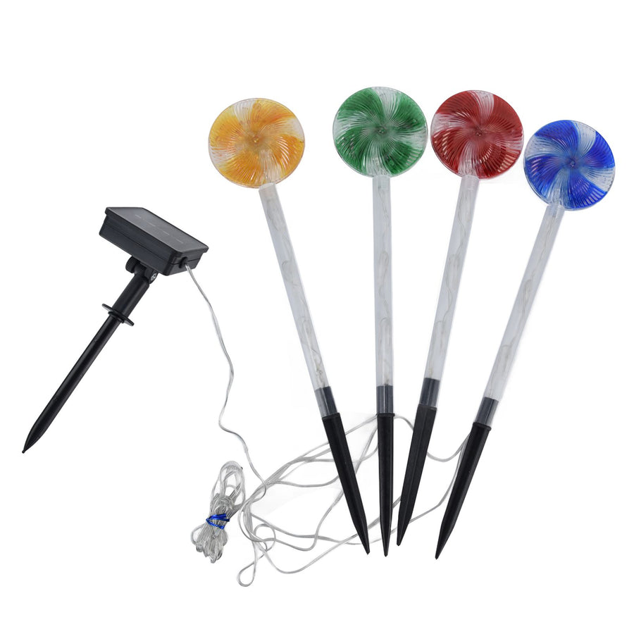 Candy Christmas Pathway Lights IP44 Waterproof LED Lighted Pathway Markers for Christmas Decor