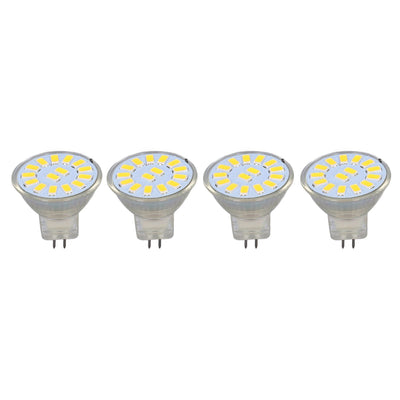 4PCS 15LED MR11 Light Bulb 5W 500LM Double Pin Base Landscape Spot Light Bulb for Living RoomWarm White