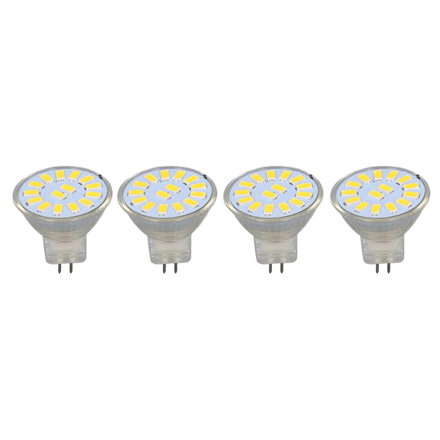 4PCS 15LED MR11 Light Bulb 5W 500LM Double Pin Base Landscape Spot Light Bulb for Living RoomWarm White