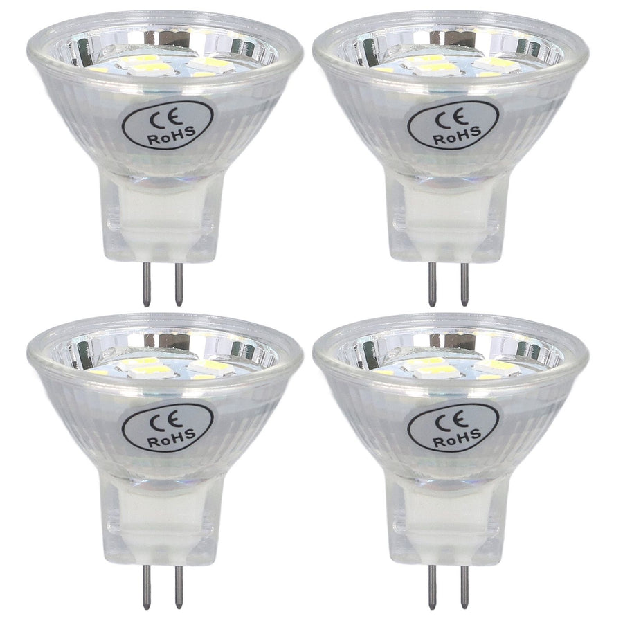 4Pcs MR11 LED Bulb 3W 300lm Bulb with 9 Beads Double Pin Base for Spotlight Landscape LampCold White Light