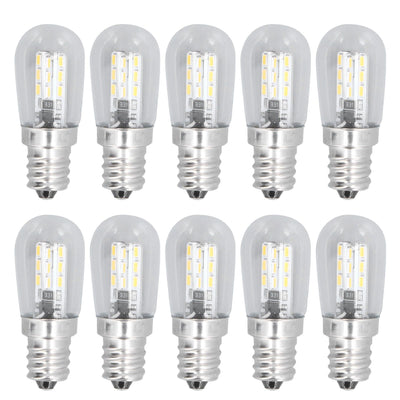 10PCS LED E12 Light Bulb Glass Small Ceiling Lamp Bulb 500LM Wall Lamp Bulb for Bedroom Office 220V