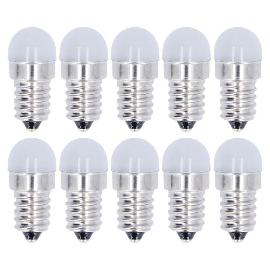 10pcs E14 Bulbs Energy Saving Warm White Light LED Small Bulbs for Ceiling Lamp Wall Lamp 500lm 1.5W 24V