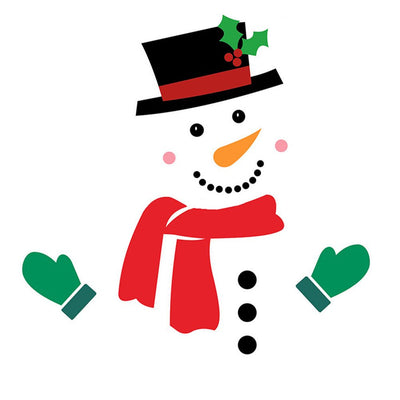 Christmas Snowman Fridge Magnets Waterproof Xmas Magnet Stickers Holiday Christmas Decorations for Garage Doors and Car Decor