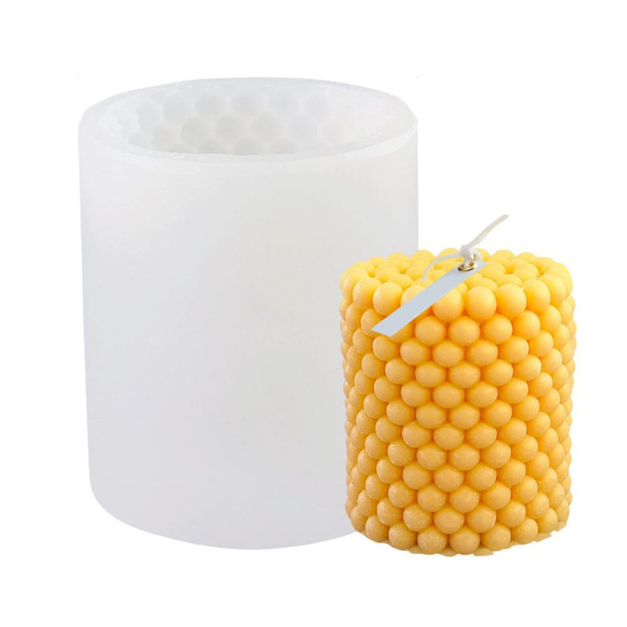 Bubble Candle Mould Silicone Mold Round Shape Candle Moulds 3D Bubble Silicone Candle Mould Column Plaster Candle Mould