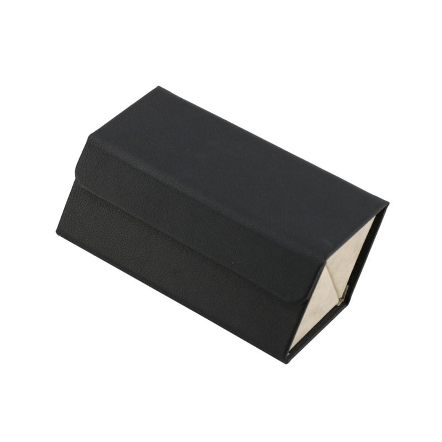 Multi Slot Sunglasses Organizer Foldable Glasses Jewelry Storage Box Portable PU Leather Eyeglasses Case for Storing Watches and Keys