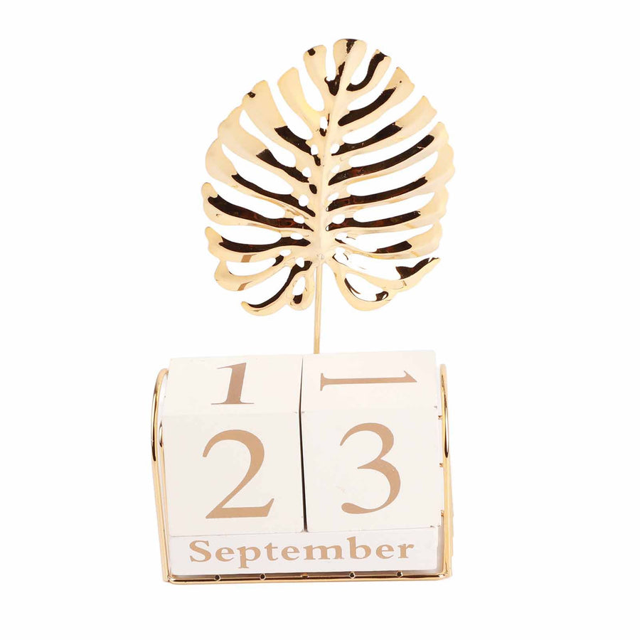 Manual Flip Calendar Wooden Perpetual Calendar Home Desktop Crafts Decoration for Office Study Coffee Shop