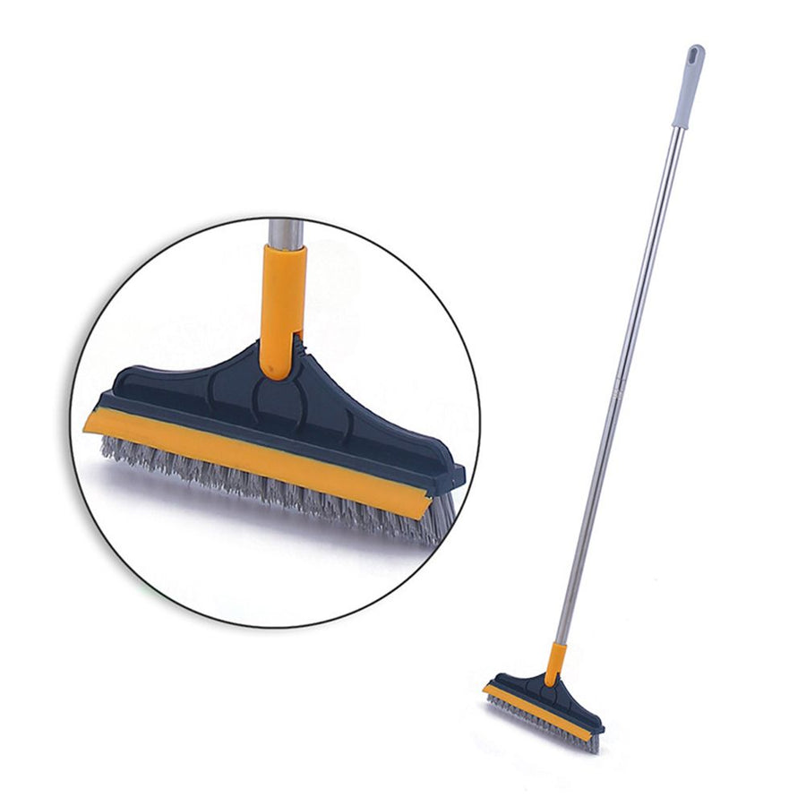 Floor Scrub Brush with Detachable Long Handle 120° Rotating Shower Floor Scrubber Household Cleaning Brush for Bathroom Kitchen