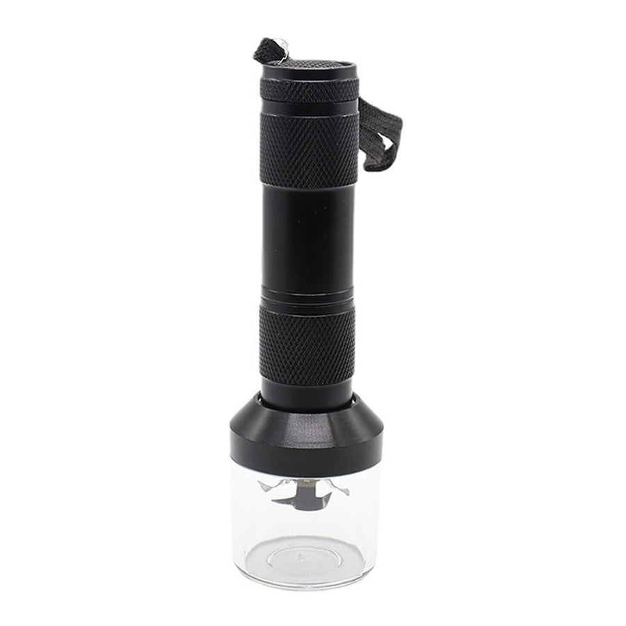 Electric Metal Grinder Flashlight Shaped Aluminum Alloy Herb Grinder Crusher Portable Electric Smart Grinder