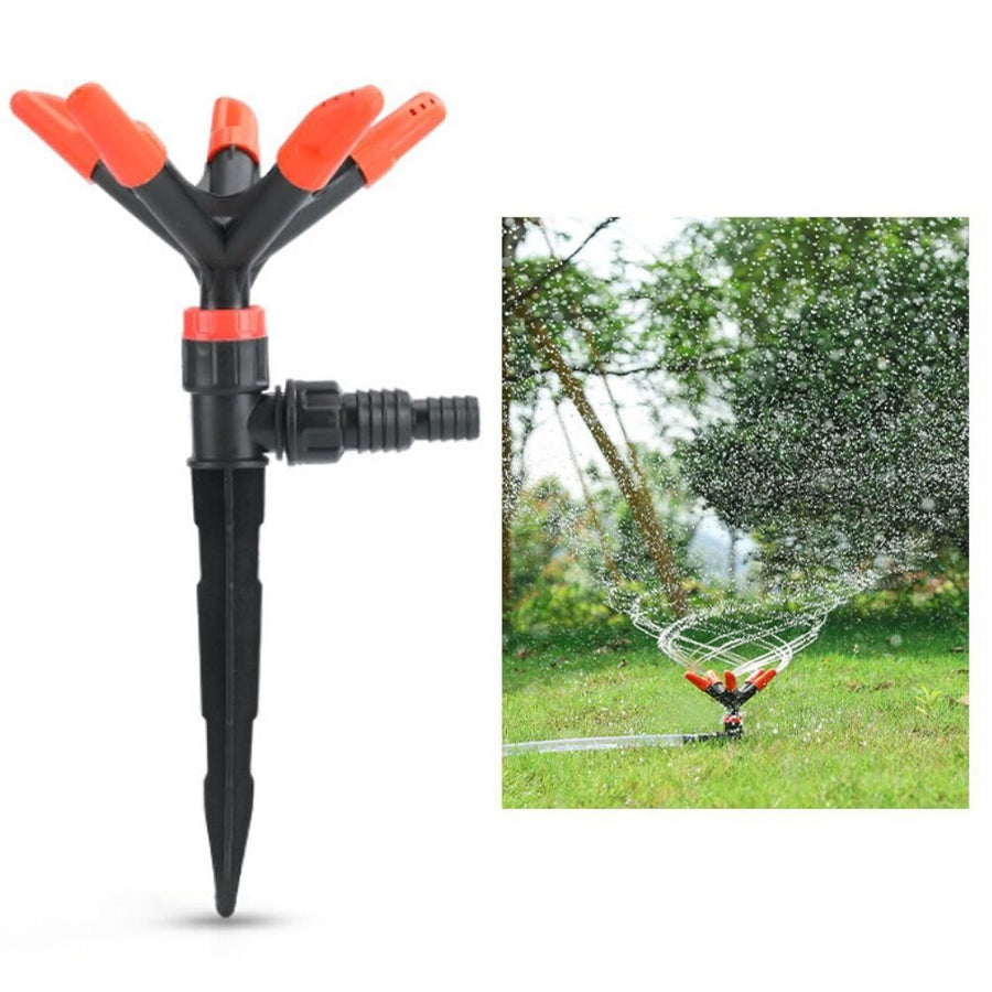 Garden Sprinkler 360°Automatic Rotating Lawn Sprinklers Water Sprinkler for Lawn Yard Garden Watering System