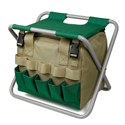 Removable Garden Tool Bench Folding Garden Stool Multifunction Gardening Tool Organizer Stool
