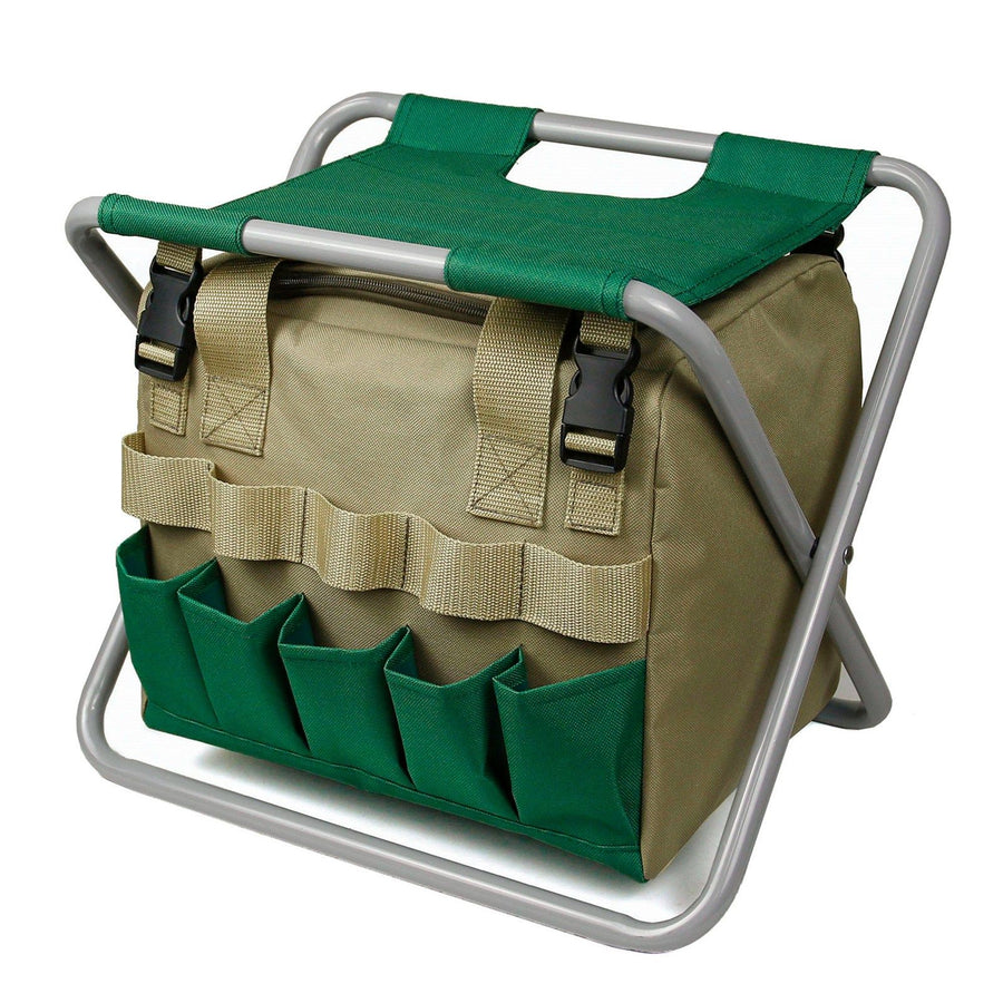Removable Garden Tool Bench Folding Garden Stool Multifunction Gardening Tool Organizer Stool