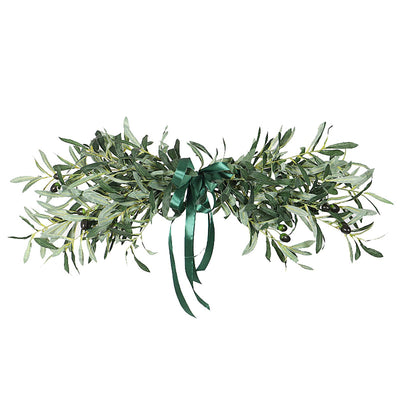 Simulation Olive Lintel Wreath Wall Hanging Lintel Garland Wedding Home Decoration