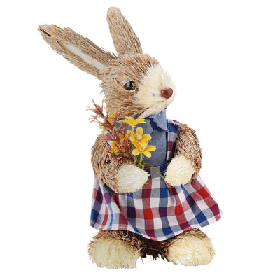 Cattail Eco Friendly Bright Colors Lifelike Durable Easter Bunny Figurine