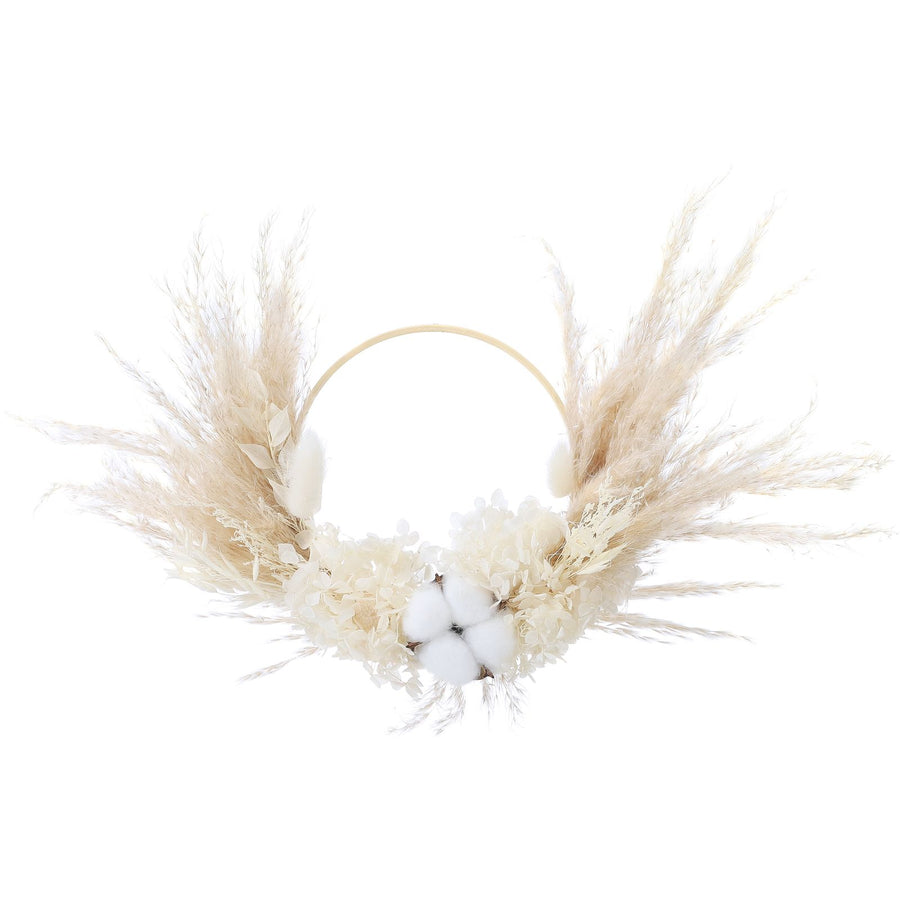 Pampas Grass Wreath Lovely Fluffy Full Wall Wreaths for Living Room Bedroom Study