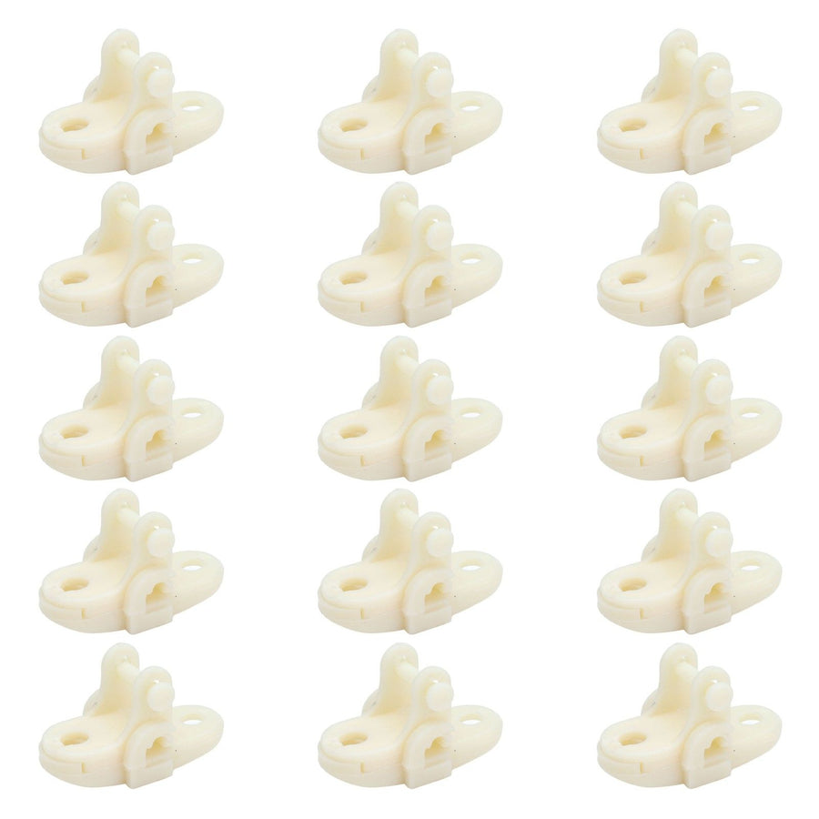 15pcs Greenhouses Pulley Plastic White Durable Ventilator Pulley Wheel for Agriculture Livestock Farms Greenhouses