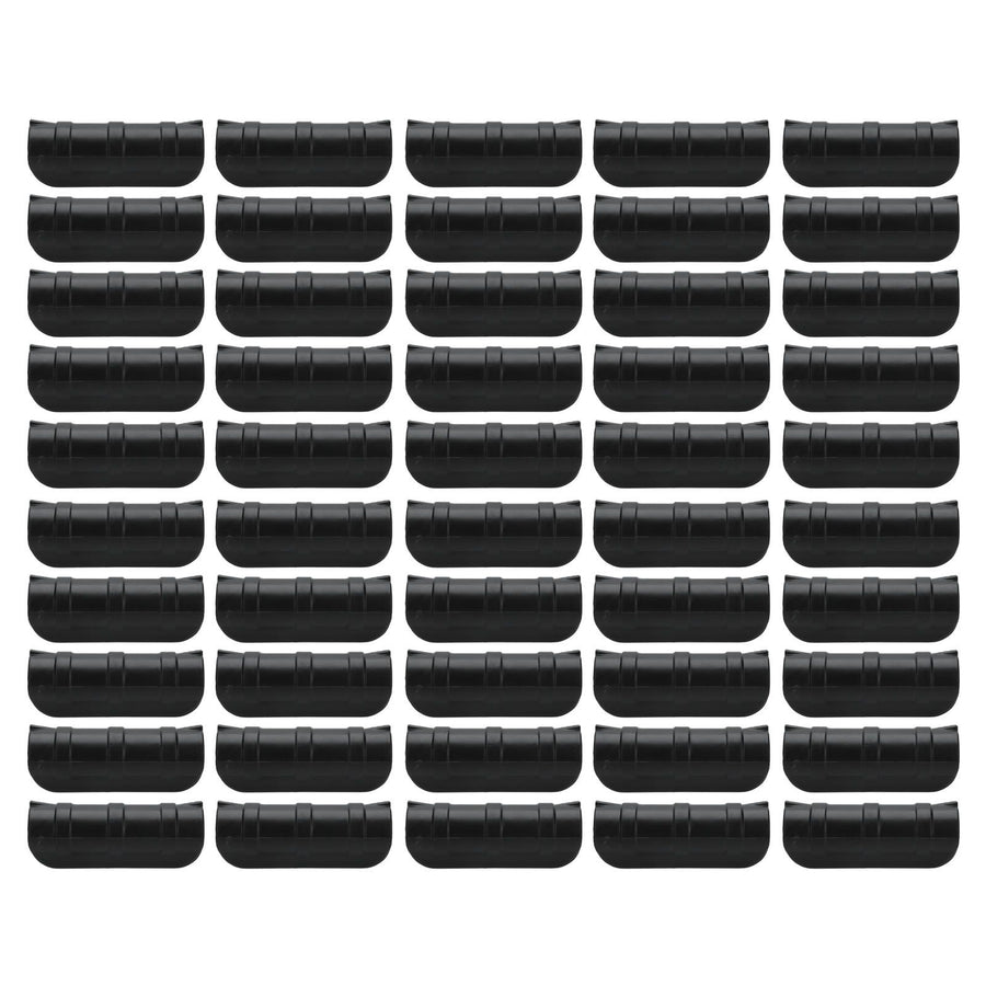 50PCS 10cm Greenhouse Film Clamp Heat Resistant Tube Clip Gardening Frame Pipe Clip for GardenBlack