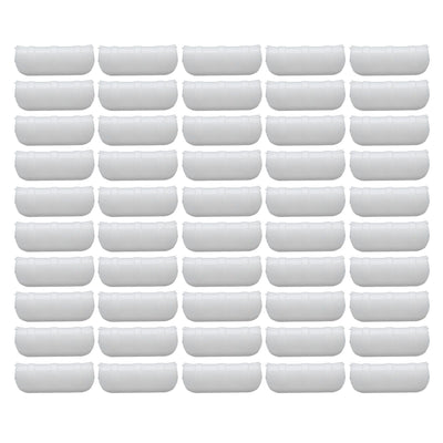 50PCS 10cm Greenhouse Film Clamp Heat Resistant Tube Clip Gardening Frame Pipe Clip for GardenWhite