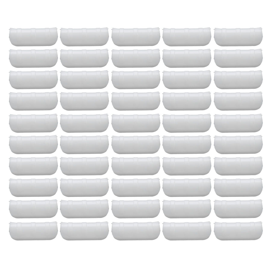 50PCS 10cm Greenhouse Film Clamp Heat Resistant Tube Clip Gardening Frame Pipe Clip for GardenWhite
