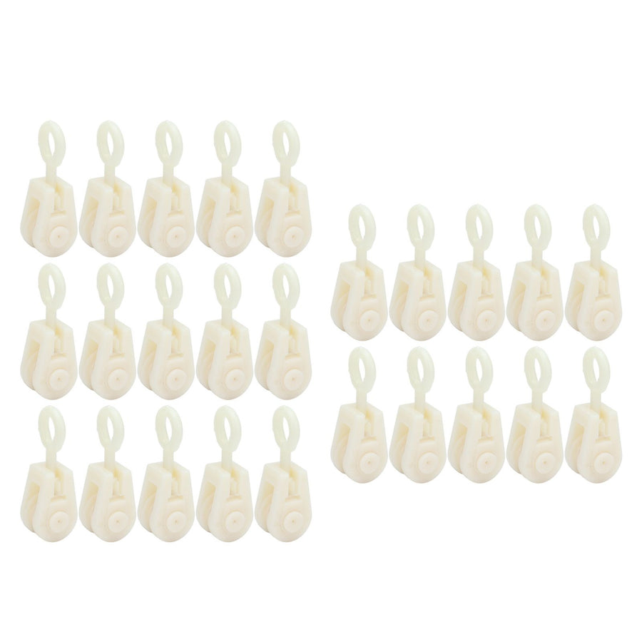 25pcs Livestock Fixed Pulley Plastic Greenhouse Pulley Accessories for Most Chicken Houses Farm