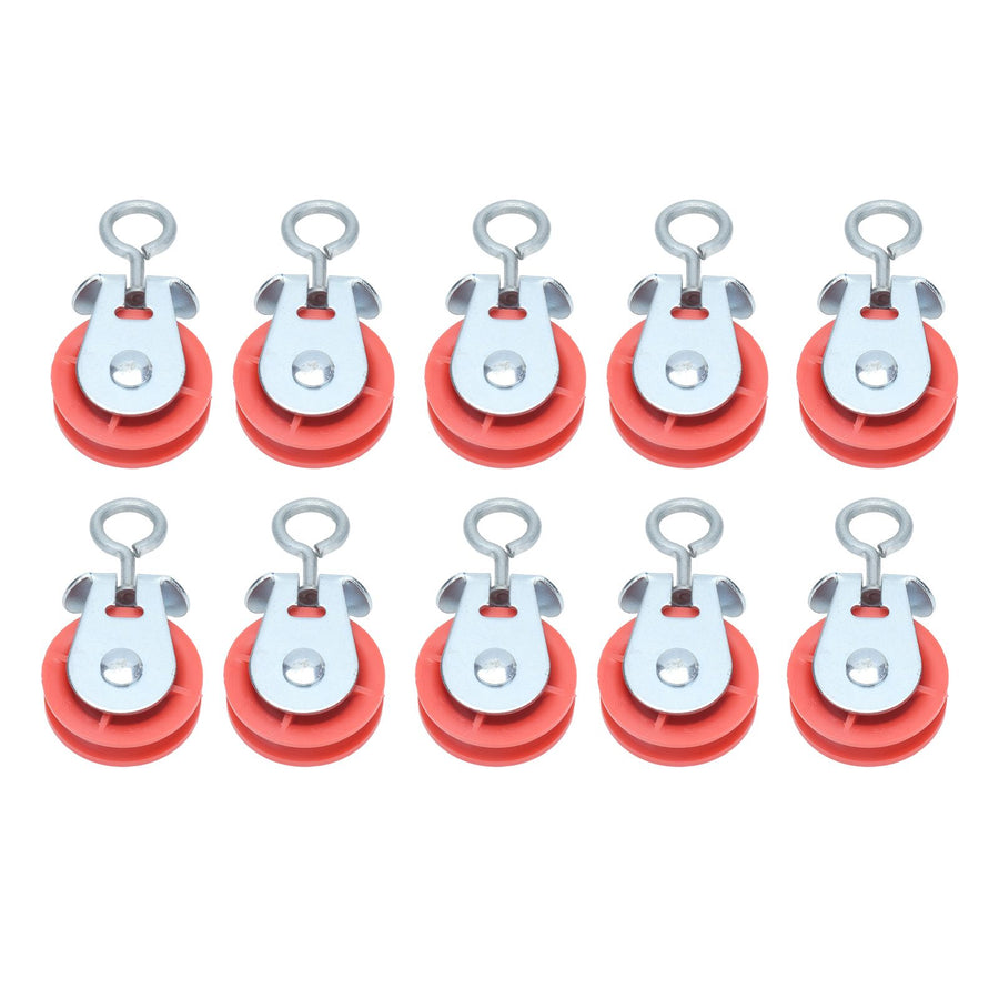 10pcs Waterline Fixed Pulley Medium Metal Automatic Poultry Products for Livestock Farm Chicken House