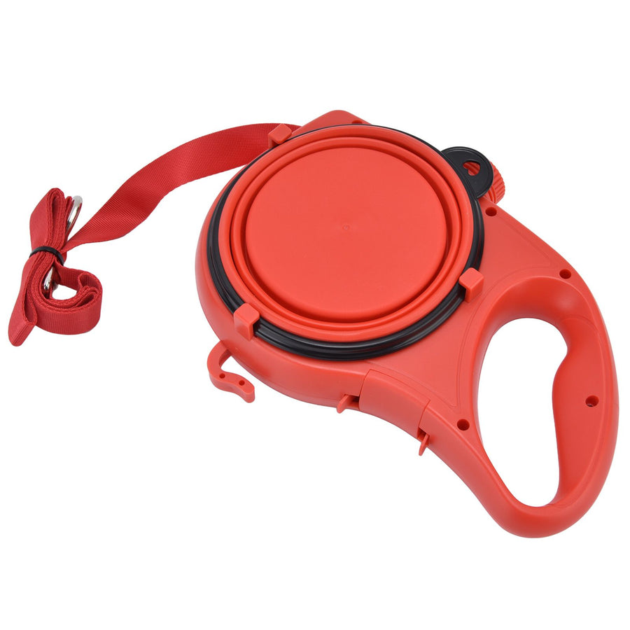 Pet Leash Multifunction Hollow Inside Multicolor Optional Lightweight Portable Small Dog LeashRed