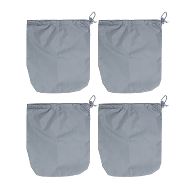4PCS Car Rearview Mirror Protective Cover 190T Polyester Taffeta Faucet Frost Guard CoverGrey
