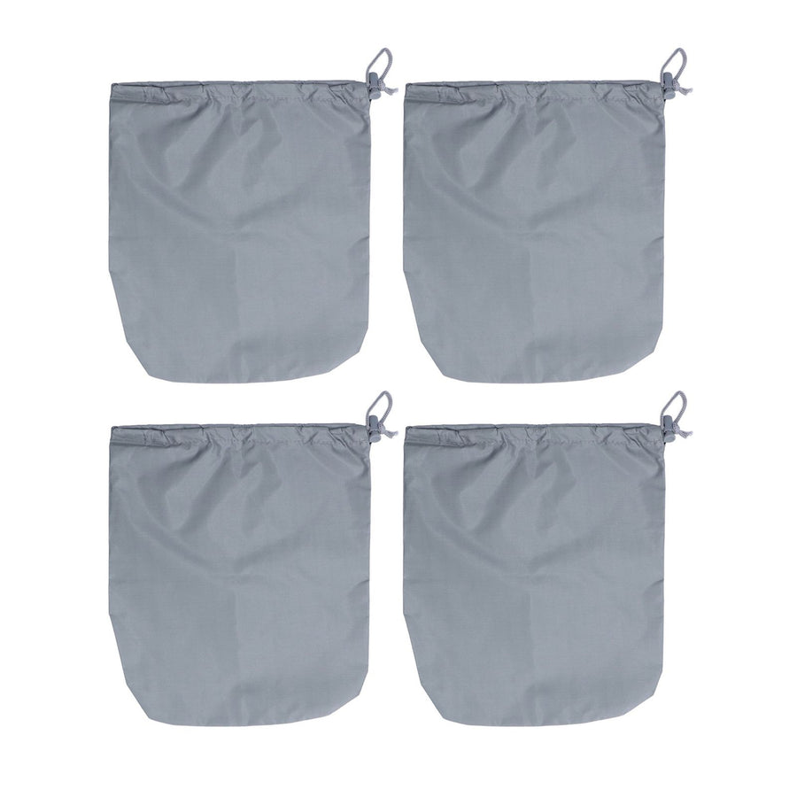 4PCS Car Rearview Mirror Protective Cover 190T Polyester Taffeta Faucet Frost Guard CoverGrey
