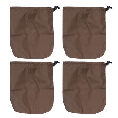 4PCS Car Rearview Mirror Protective Cover 190T Polyester Taffeta Faucet Frost Guard CoverBrown