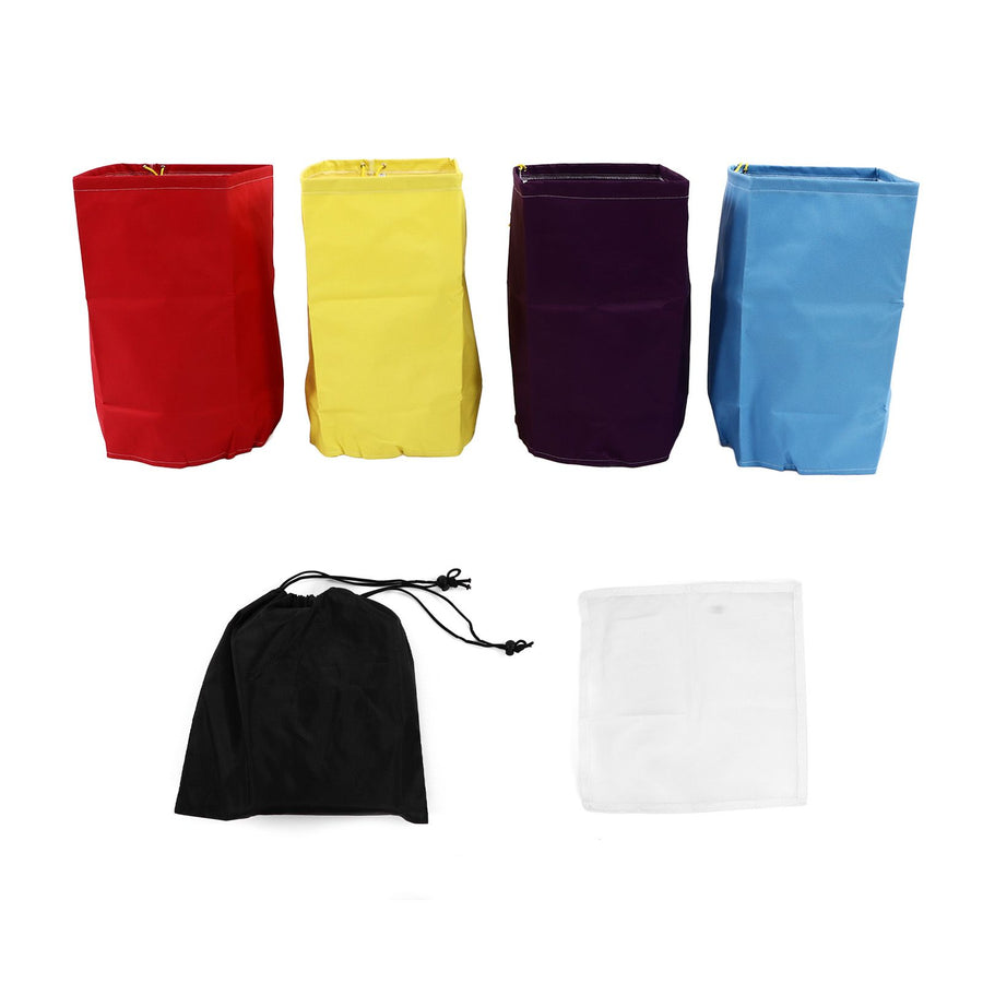 4Pcs Bubble Hash Bags Herbal Hash Filter Extraction Bag 5 Gallon 25/73/160/220 Micron for Essential Oil