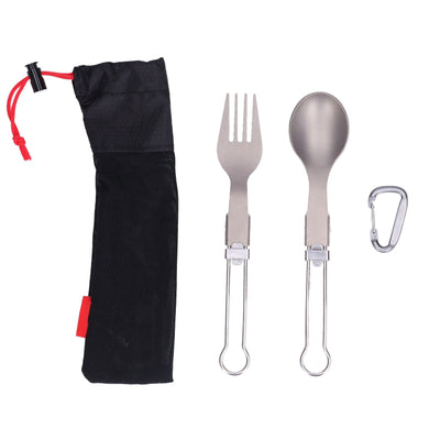 Camping Cutlery Set Camping Foldable Spoon Fork Portable Travel Tableware for Outdoor Picnic