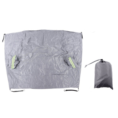 Windshield Cover Waterproof Snowproof Large Coverage Area Universal Windshield Protector with Reflective StripsGrey