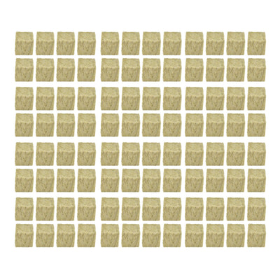96PCS Plant Seedling Block Stonewool Grow Block Starter Plugs Garden Seedling Block for Agricultural