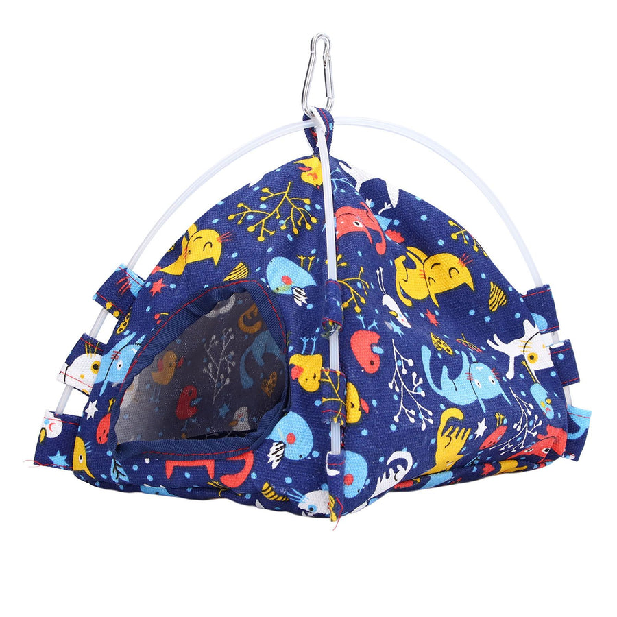 Bird Bed Hook Design Save Space Foldable Portable Soft Comfortable Hangable Bird Tent for Home Travelling