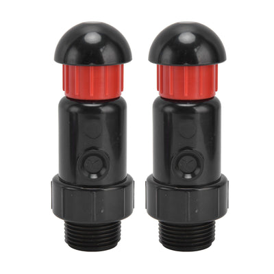 2Pcs Irrigation Exhaust Valve External Thread G3 / 4 Easy Use Good Sealing Automatic Intake Valve
